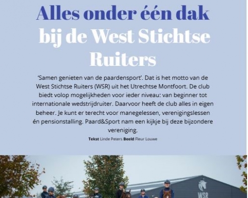 Artikel Paard & Sport